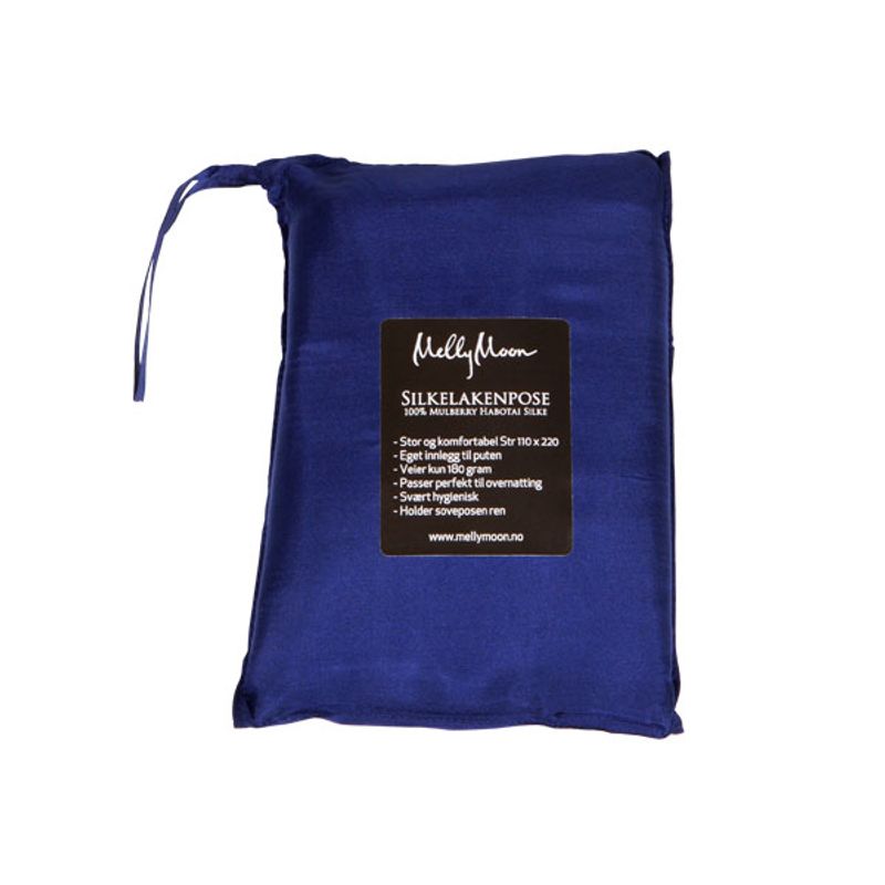 Silkelakenpose - mørkeblå