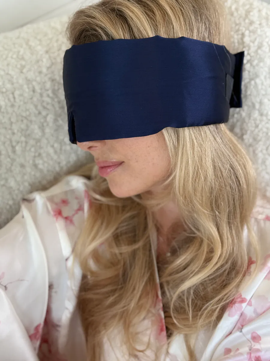 Sovemaske pillow - mørkeblå