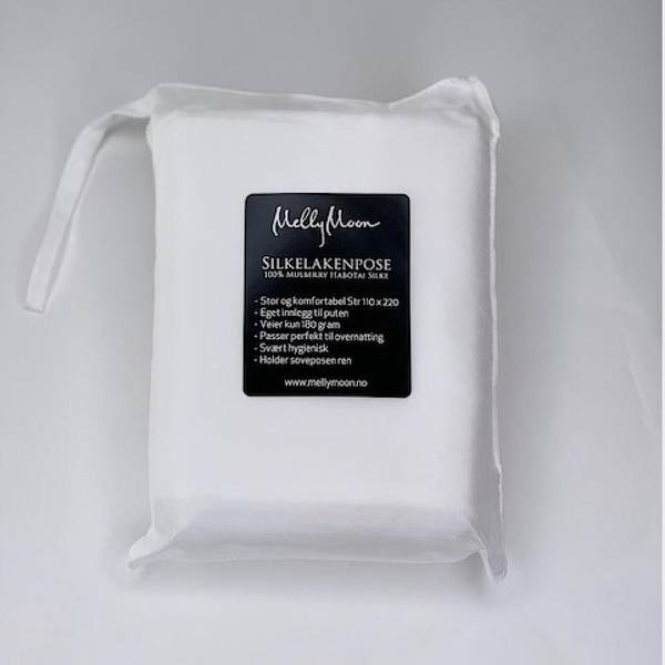 Hovedbilde Silkelakenpose - hvit