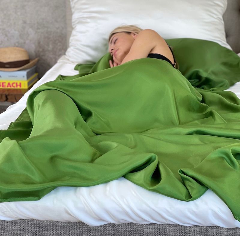 Silkelakenpose - grønn
