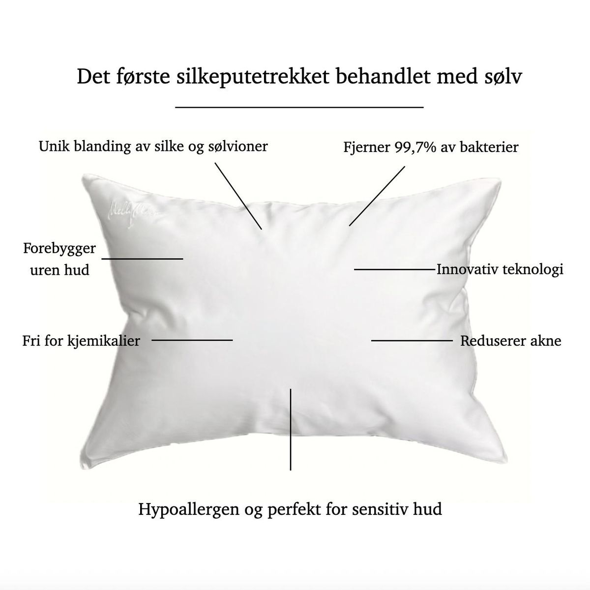 Silkeputetrekk - med sølvioner
