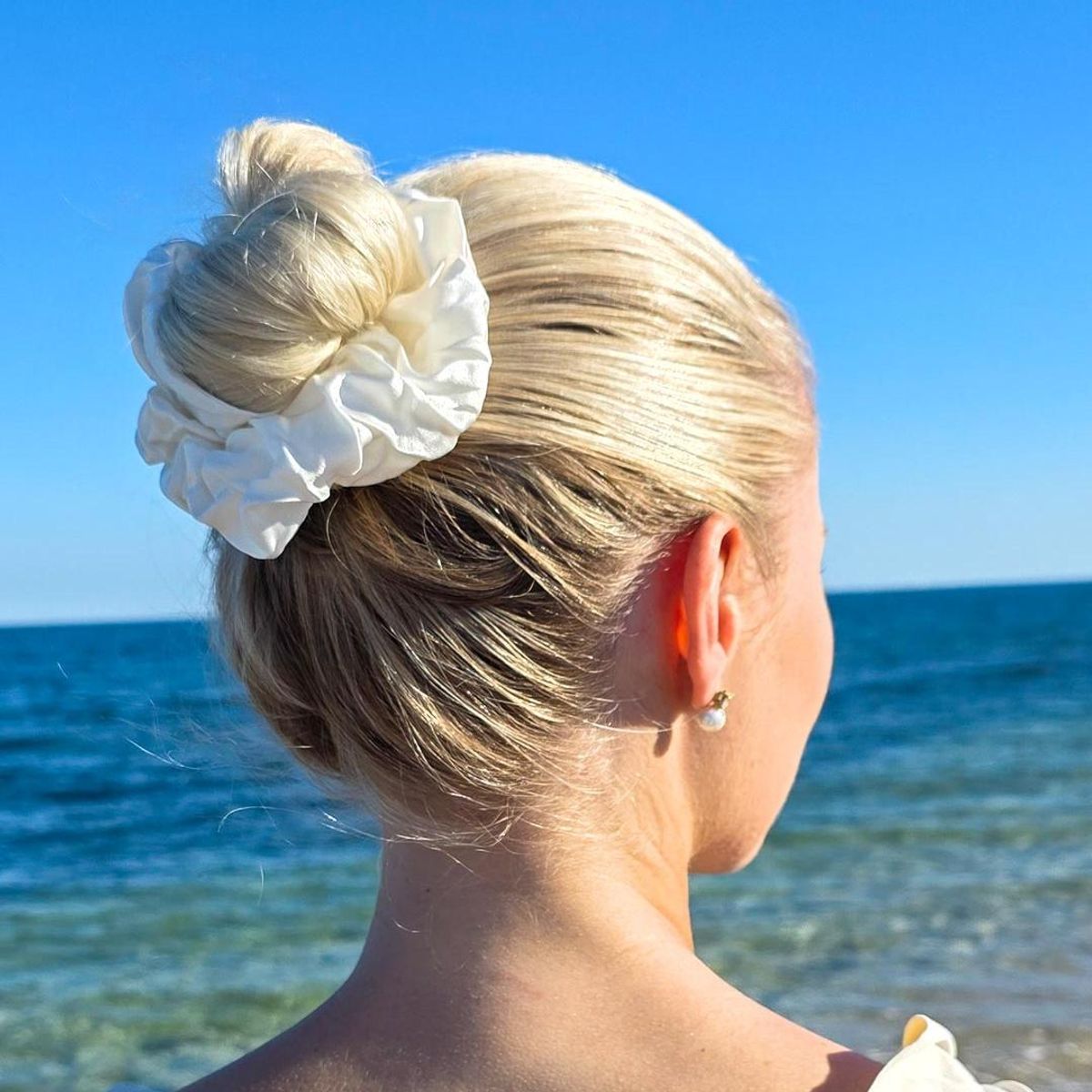 Scrunchie XL - hvit