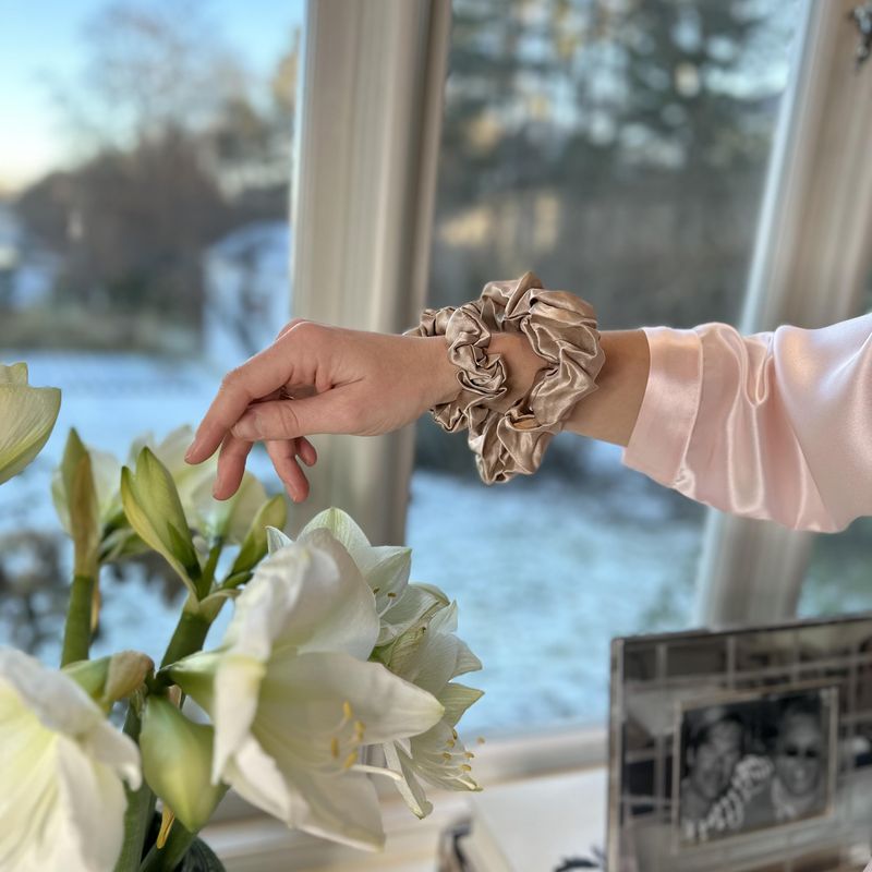 Scrunchie XL - champagne