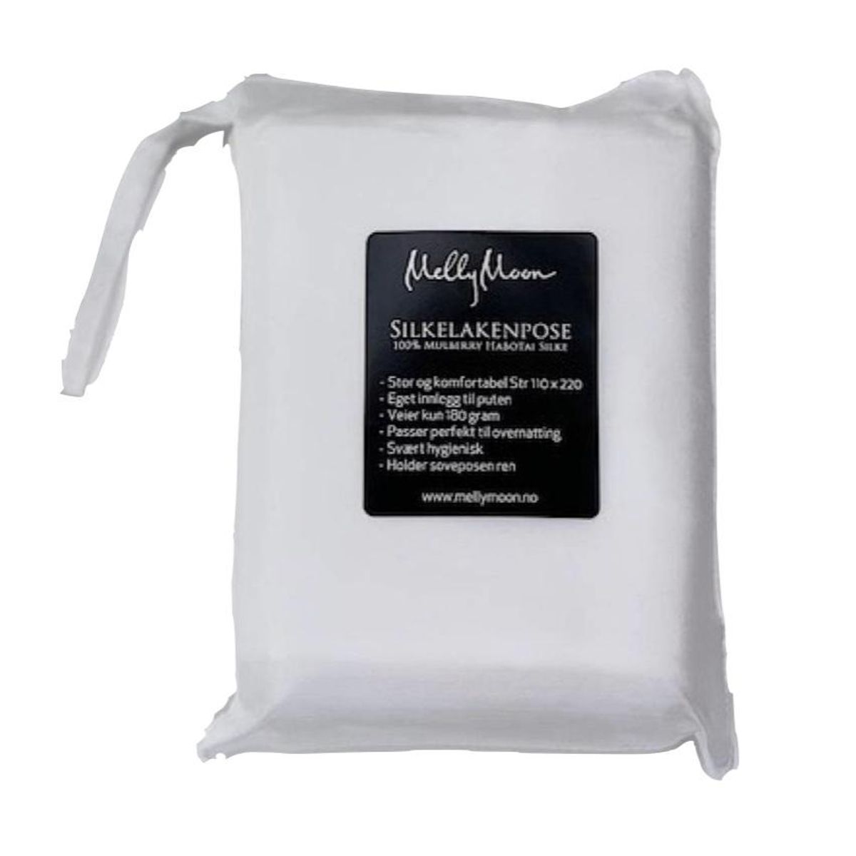 Silkelakenpose - hvit