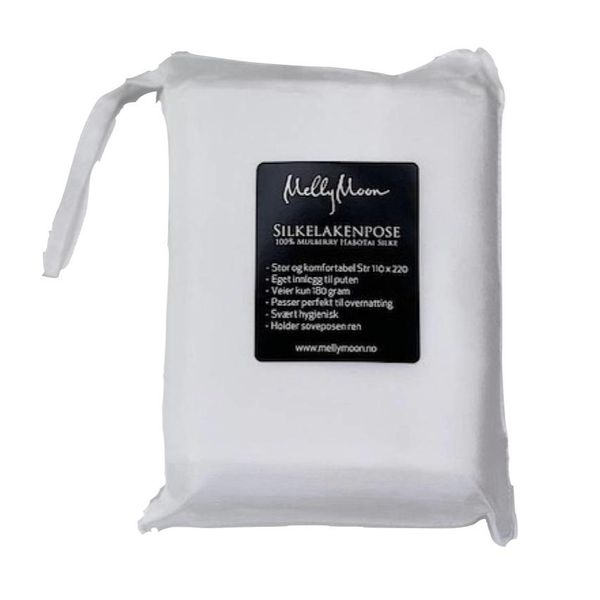 Hovedbilde Silkelakenpose - hvit