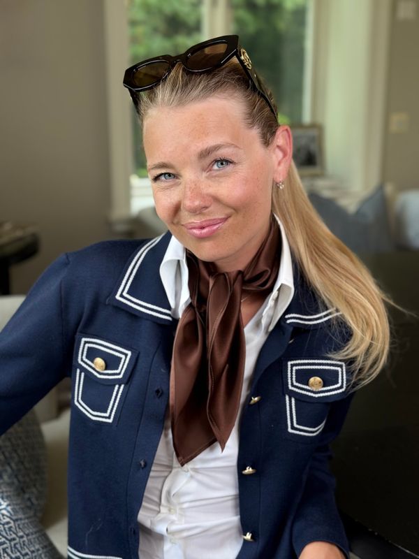 Silkeskjerf-sjokolade