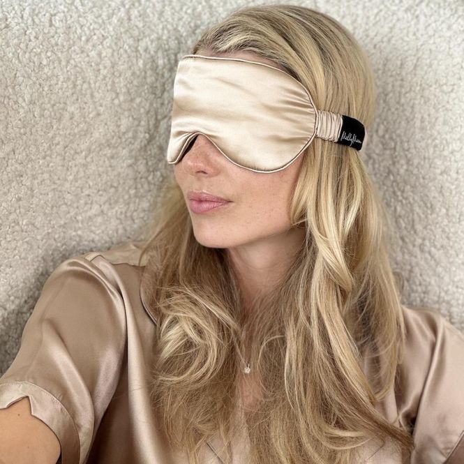 Hovedbilde Sovemaske XL- champagne
