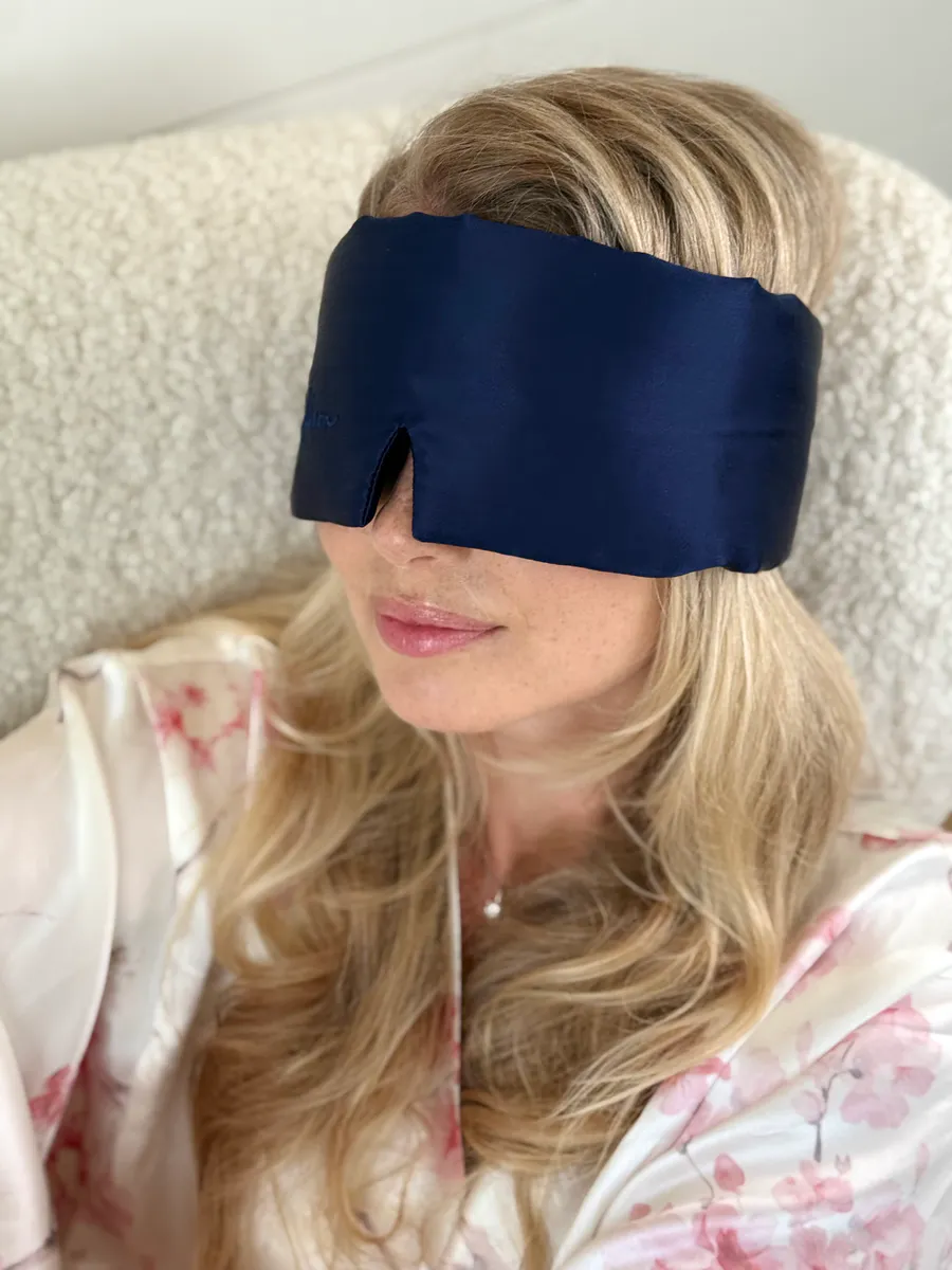 Sovemaske pillow - mørkeblå